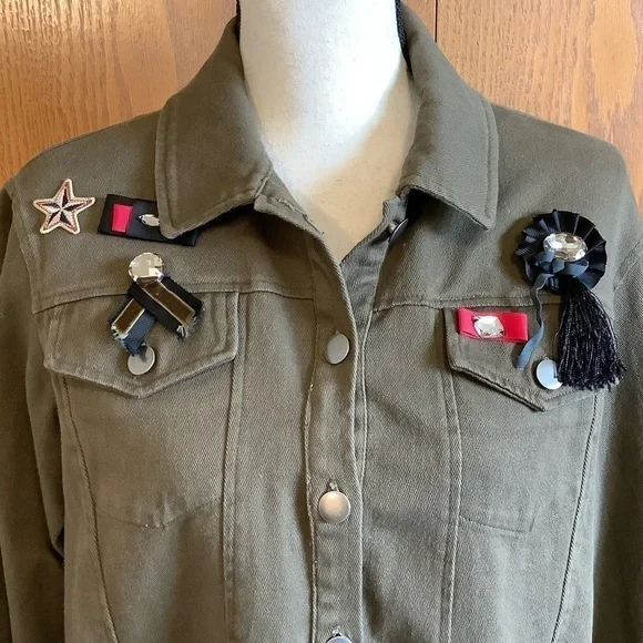 Anthropologie Guest Editor Military Jacket Sz-S - Picture 3 of 5